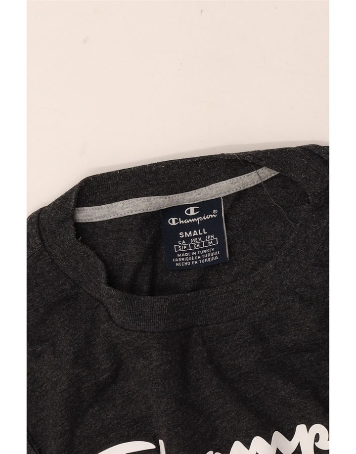 Tricou grafic pentru bărbați CHAMPION Loose Fit Top mic gri