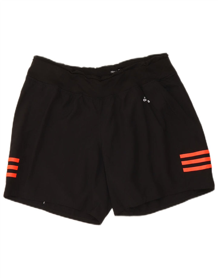 Pantaloni scurți sport Climalite Adidas pentru femei UK 8/10 Poliester negru mic