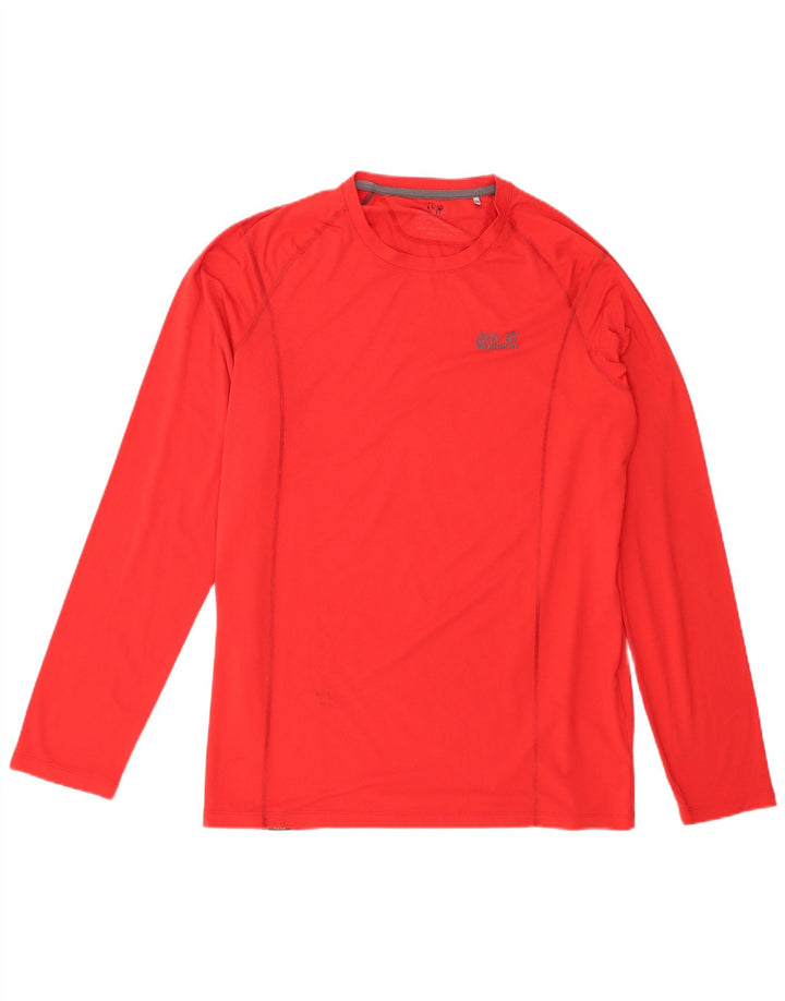 Jack Wolfskin Top pentru bărbați cu mânecă lungă UK 44/46 XL Poliester roșu