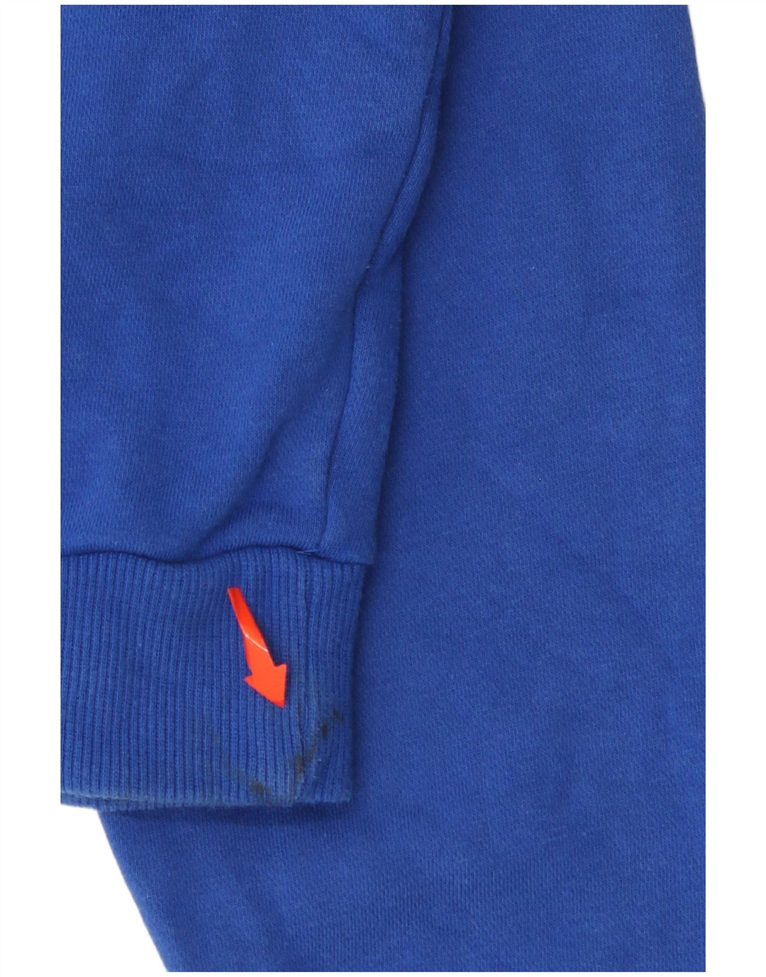 ELLESSE Pulover supradimensionat pentru femei, cu grafică, cu gât, cu fermoar, cu glugă, UK 10 Mic, albastru