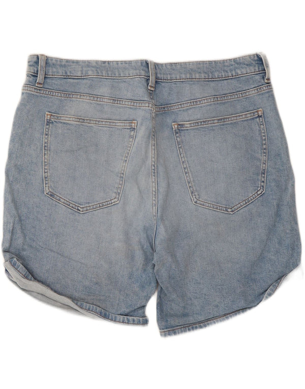 Marks & Spencer Pantaloni scurți din blugi pentru femei Boyfriend UK 16 Large W38 Blue