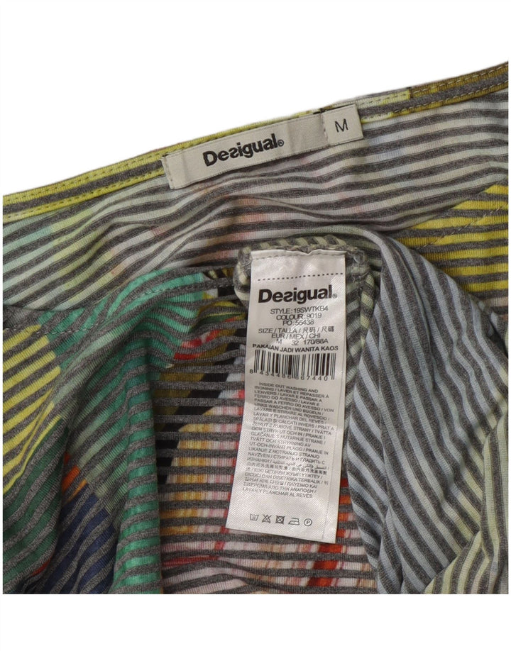 Bluză Desigual pentru femei Crop Top UK 14 Medium Multicolor Pinstripe