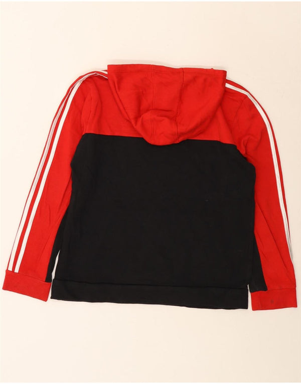 Pulover Adidas pentru fete 13-14 ani XL bumbac color bloc roșu