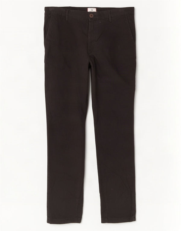 Pantaloni chino slim pentru bărbați Jack & Jones L34 L32 bumbac negru