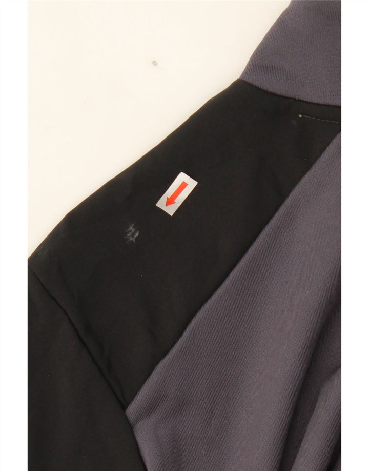 UMBRO Mens Zip Neck Pullover Tracksuit Top XL Grey Colourblock Polyester Vintage Umbro and Second-Hand Umbro from Messina Hembry 