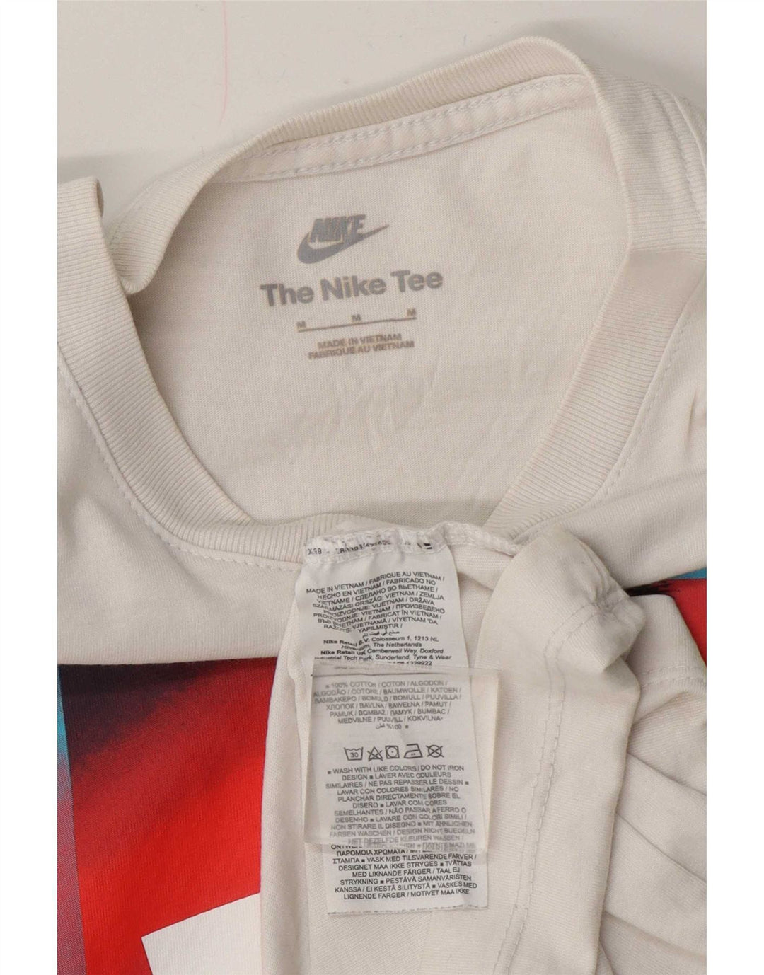 Tricou grafic pentru bărbați Nike Top Medium White Bumbac