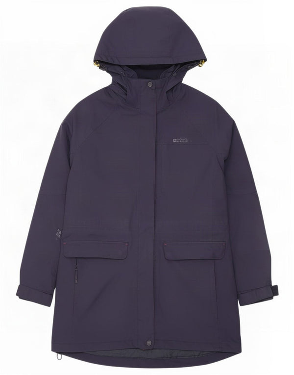 Pelenă de ploaie cu glugă pentru femei Mountain Warehouse UK 14, mare, nailon bleumarin