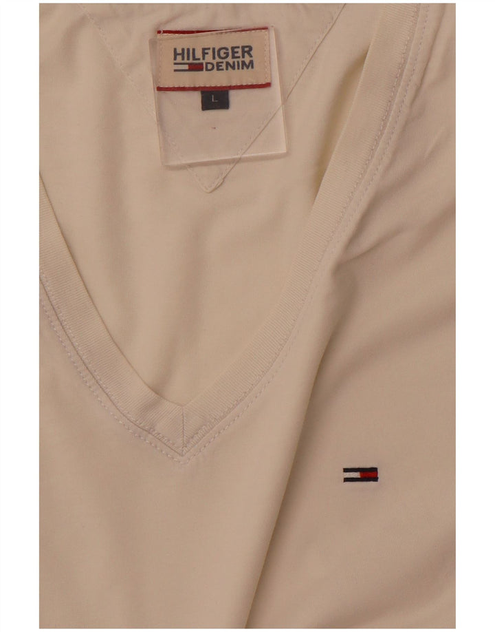 TOMMY HILFIGER Tricou Bărbați Top Large White