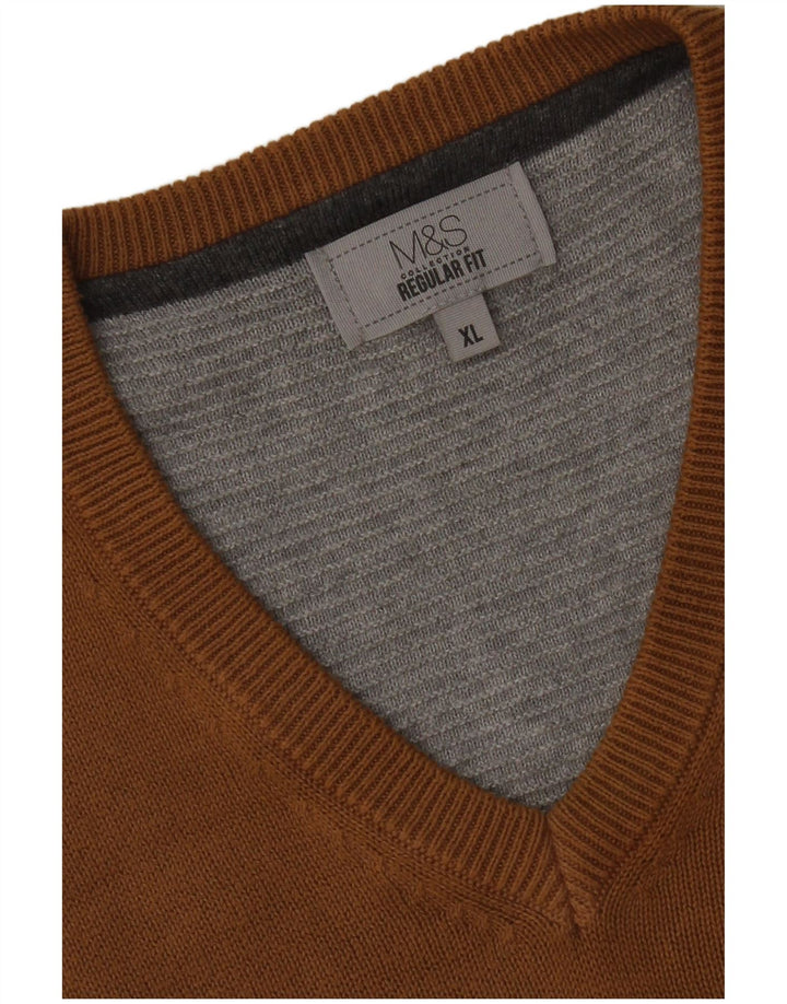 Marks & Spencer Mens Regular Fit Vest Tank Top XL Maro