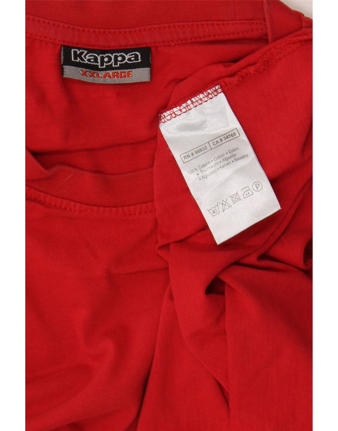 Tricou Bărbați Kappa Top 2XL Bumbac Roșu
