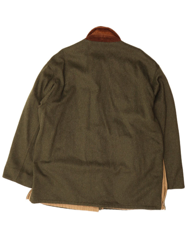Pardesiu reversibil pentru bărbați Aquascutum UK 42 XL verde