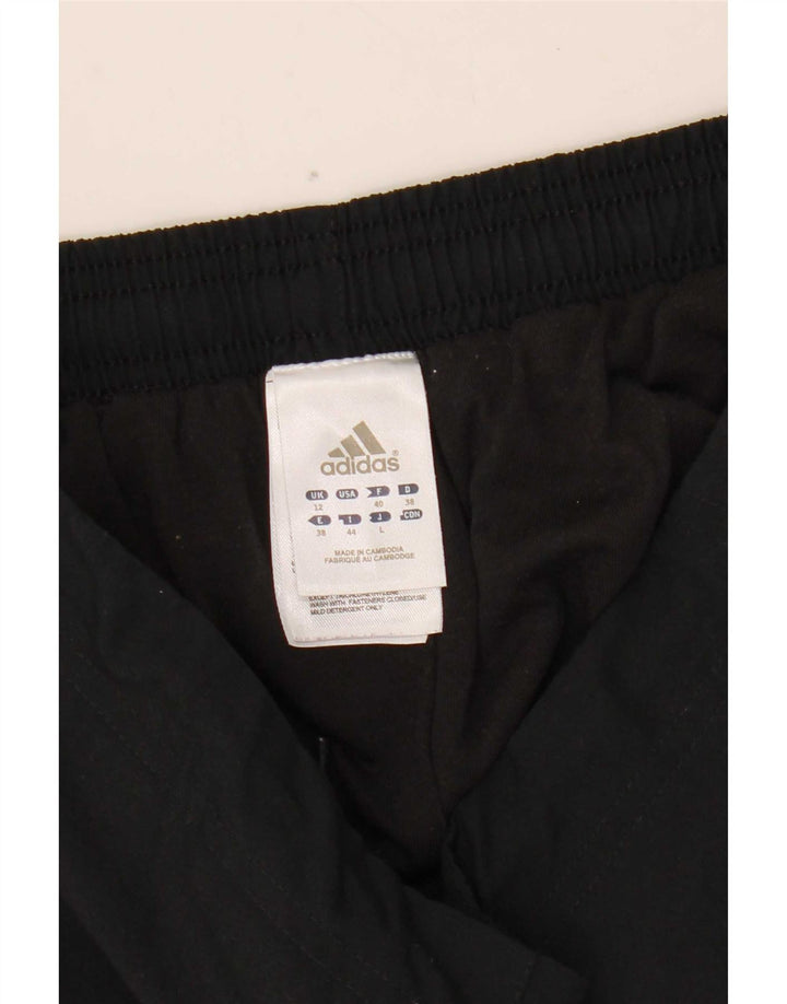 Pantaloni de trening Adidas pentru femei Joggeri UK 12 Poliester mediu negru