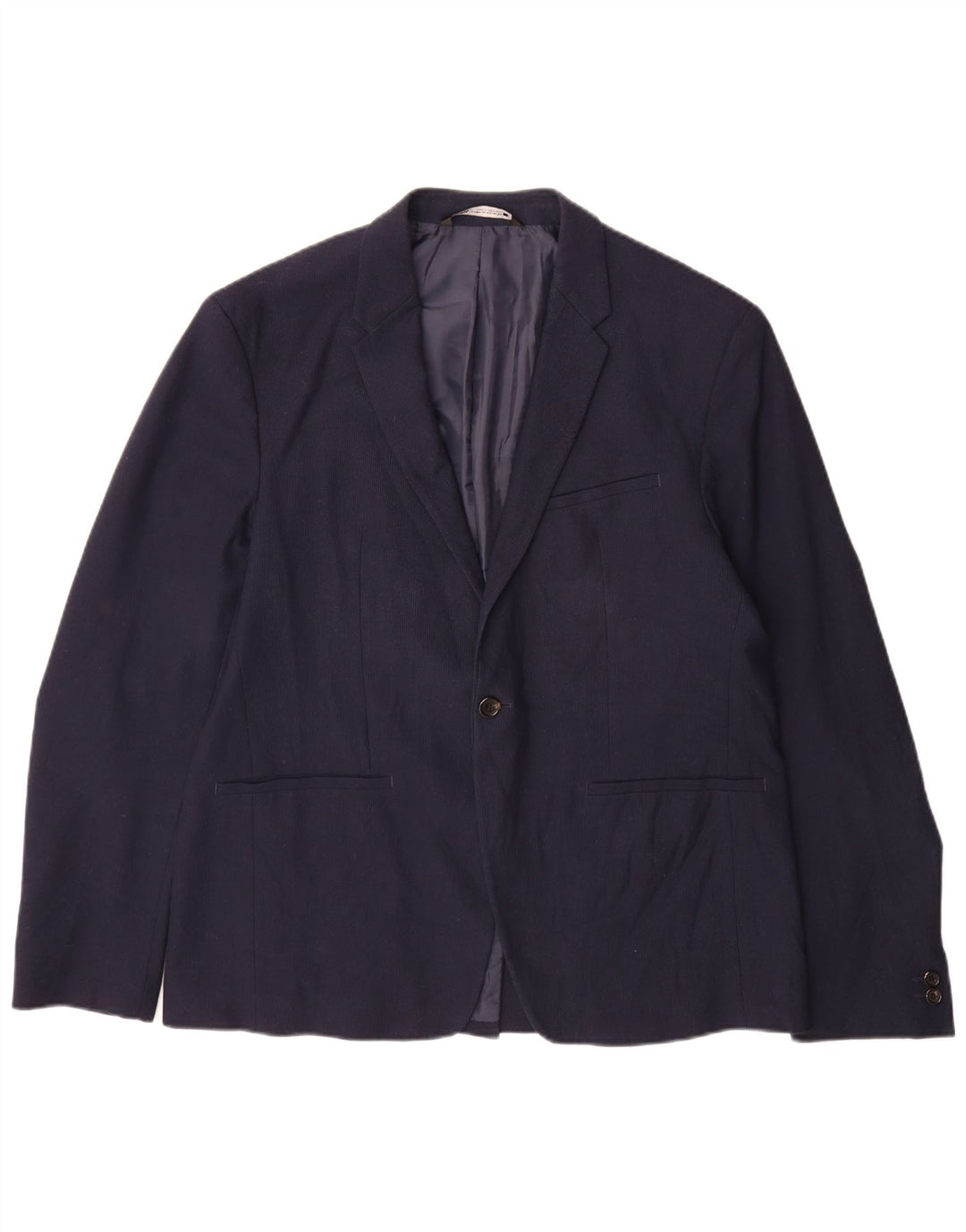 Blazer pentru bărbați Zara cu 1 nasture EU 54 XL Bleumarin