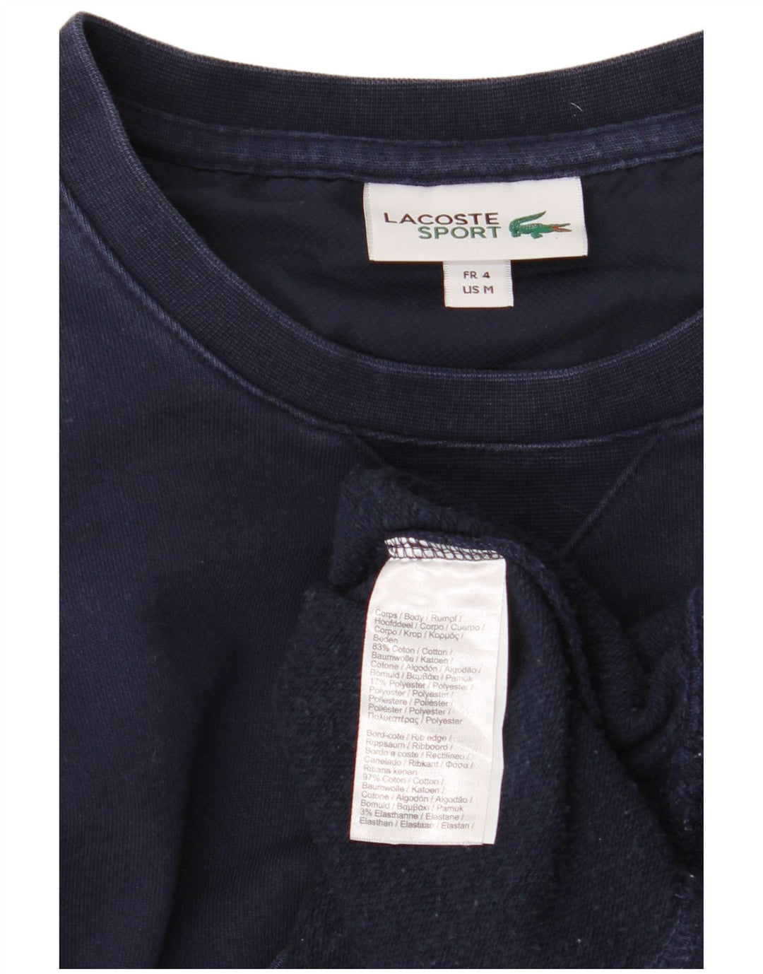 Pulover pentru bărbați LACOSTE Pulover Mărimea 4 Mediu Bumbac bleumarin