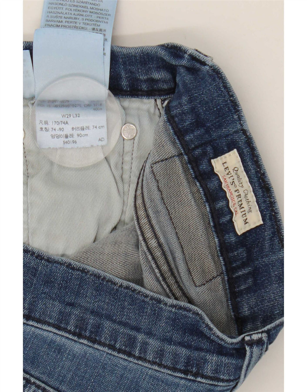 Blugi slim pentru femei Levi's W29 L29 Bumbac albastru