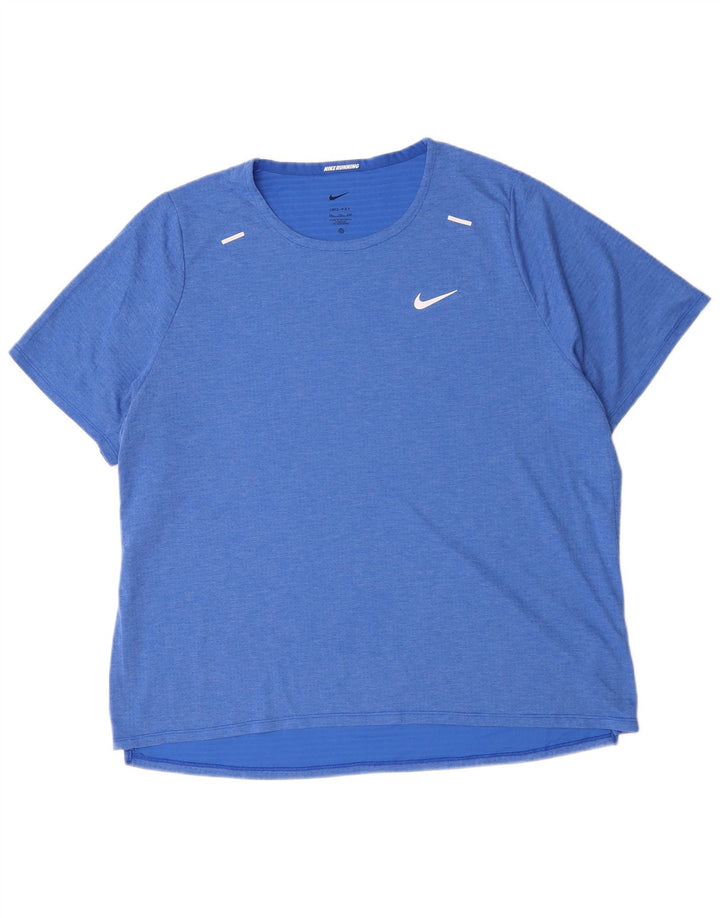 Tricou pentru bărbați NIKE Dri Fit Top 2XL, poliester albastru