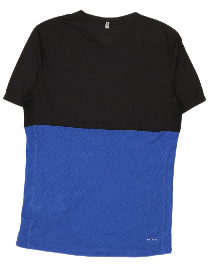 Tricou NIKE Dri Fit pentru bărbați Top mic, negru, poliester color bloc