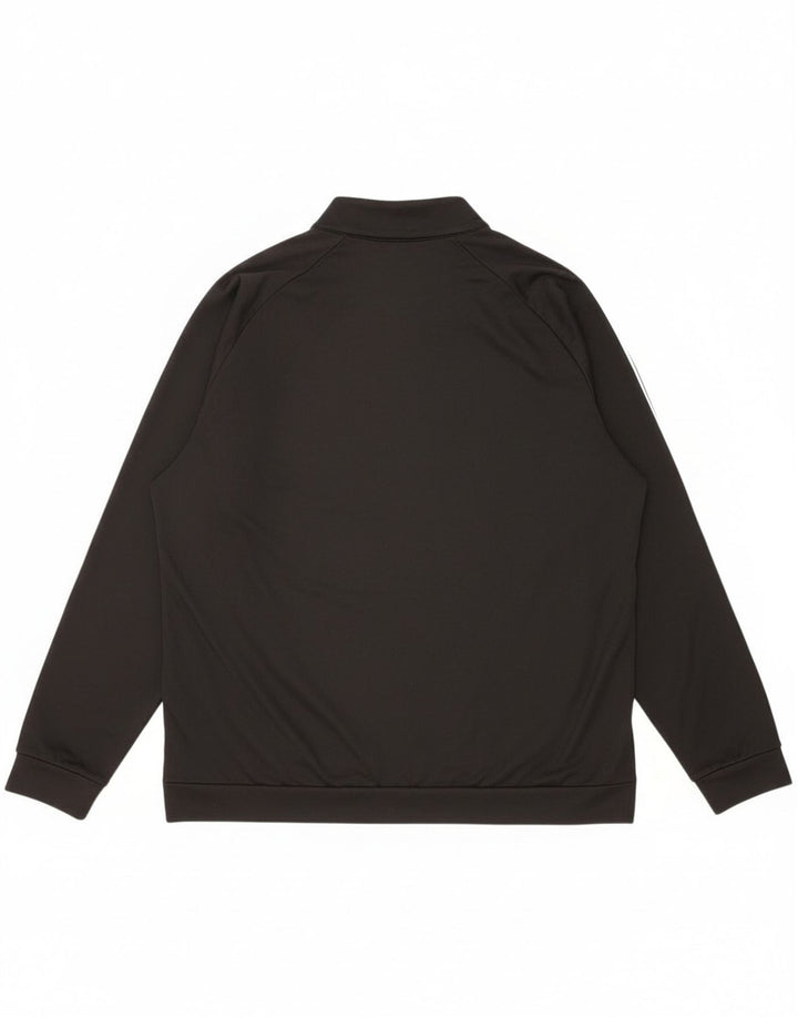 Hanorac pentru bărbați Adidas, cu fermoar, cu gât, XL, poliester negru