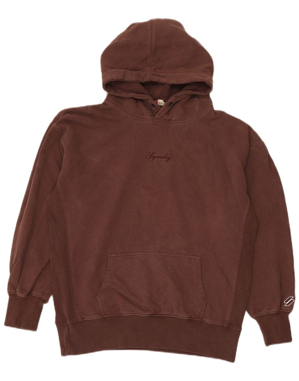 Pulover cu glugă Superdry pentru bărbați, cu formă lejeră, XS, bumbac maro