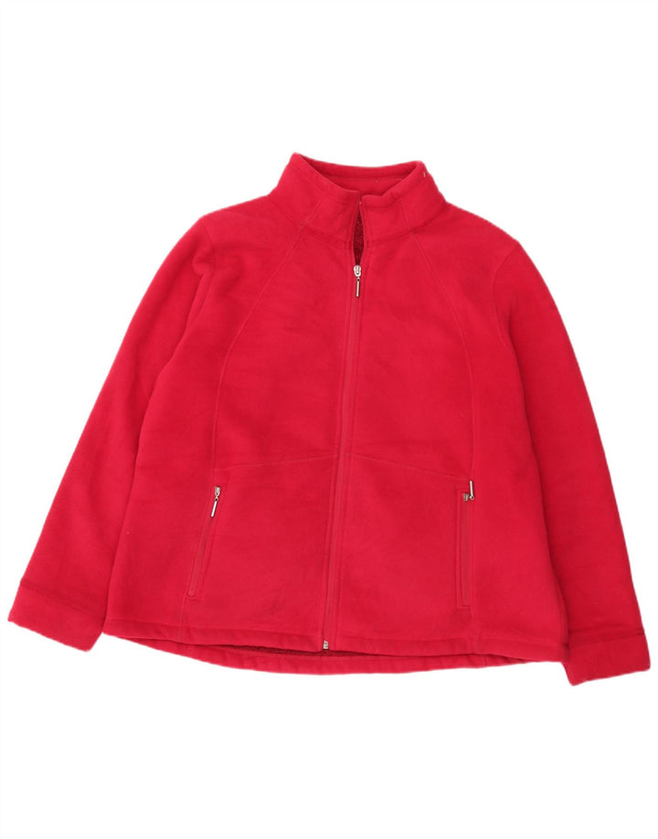 Jachetă fleece pentru femei Marks & Spencer UK 20 2XL poliester roșu