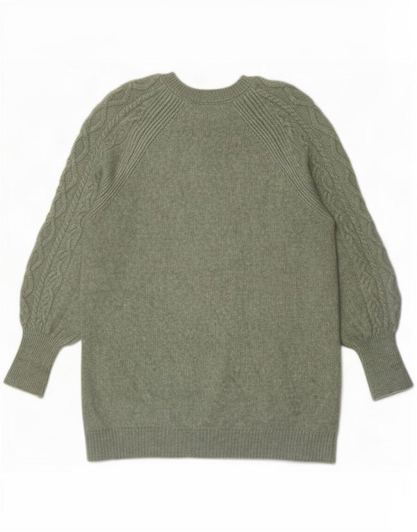 Marks & Spencer Pulover supradimensionat cu gât de barcă pentru femei UK 10 Small Green