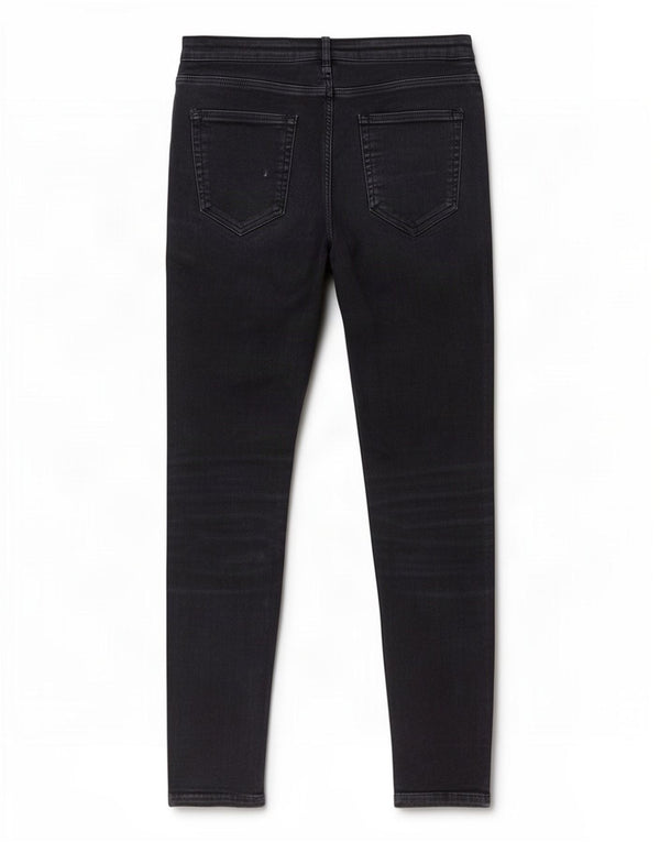 Zara femei Z1975 blugi skinny EU 38 mici L28 L28 bleumarin cu dungi