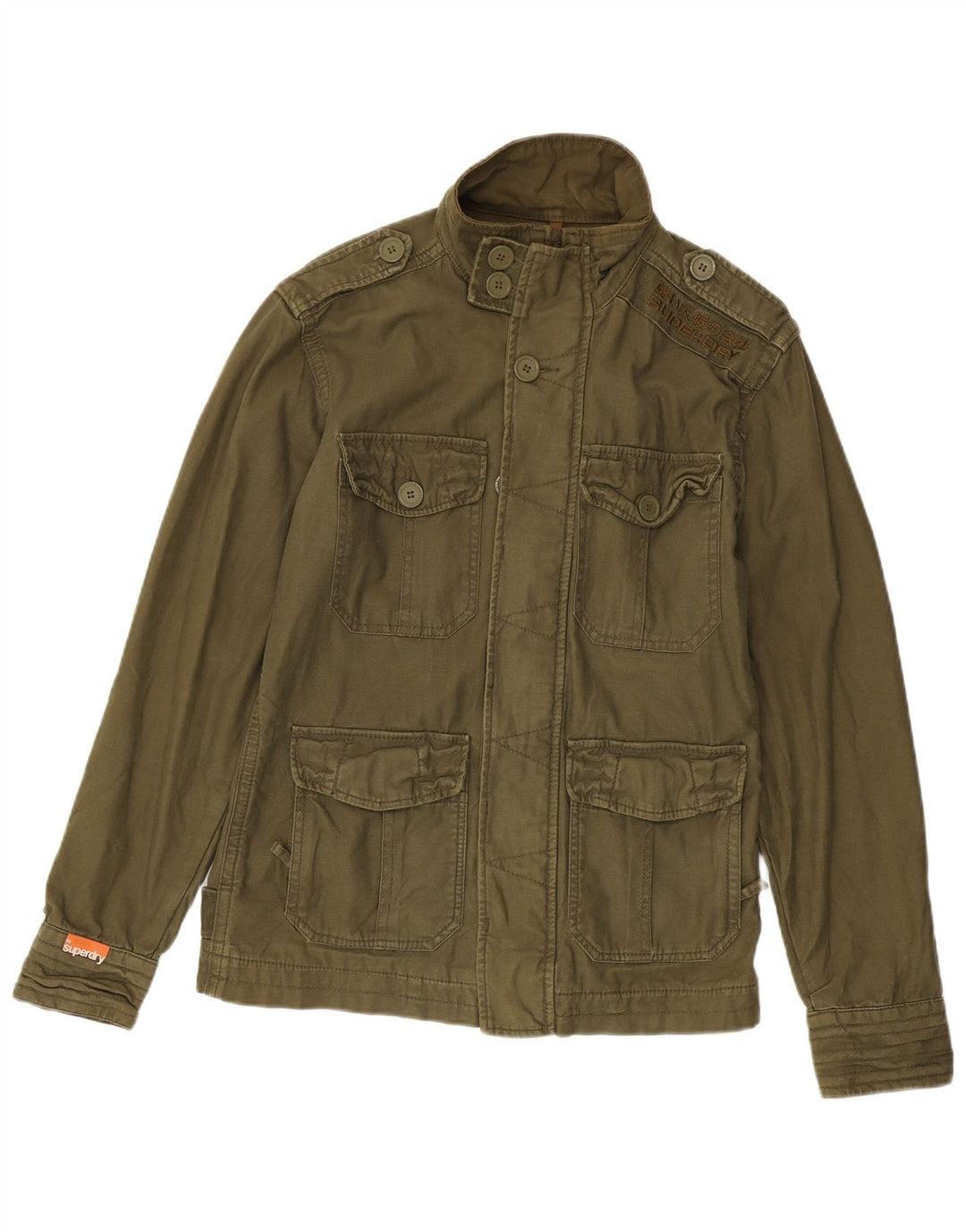 Jachetă militară Superdry pentru bărbați UK 38 Medium Khaki Bumbac