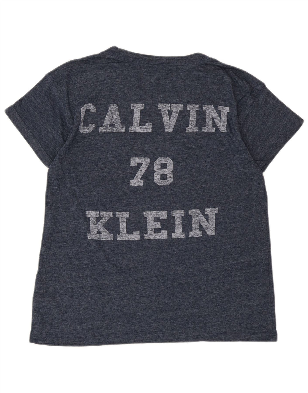 CALVIN KLEIN JEANS Tricou cu grafic pentru femei Top UK 6 XS Bleumarin pete