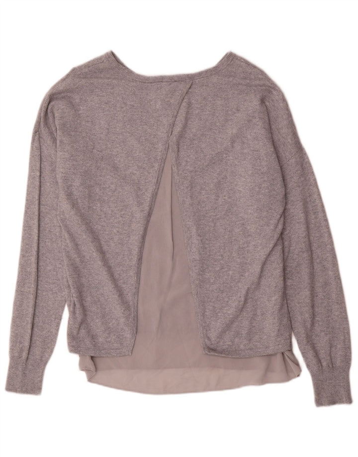 MARKS & SPENCER Pulover pentru femei cu gât de barcă UK 12 Medium Gri