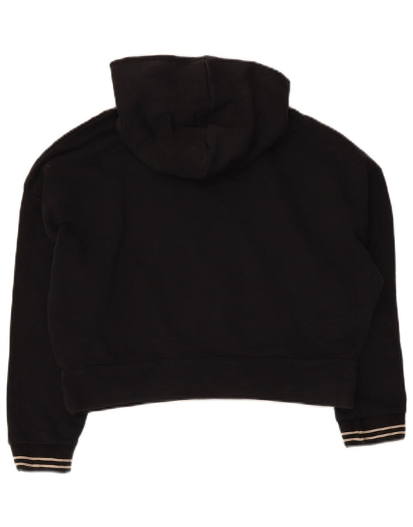 Pulover Fila Fete Crop Graphic Pulover 9-10 Ani Bumbac Negru