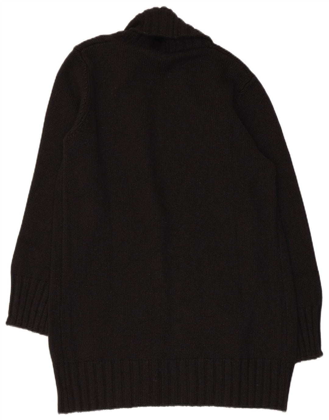 Pulover cardigan deschis pentru femei Benetton UK 12 Medium Black