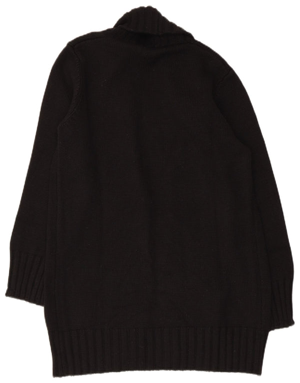 Pulover cardigan deschis pentru femei Benetton UK 12 Medium Black