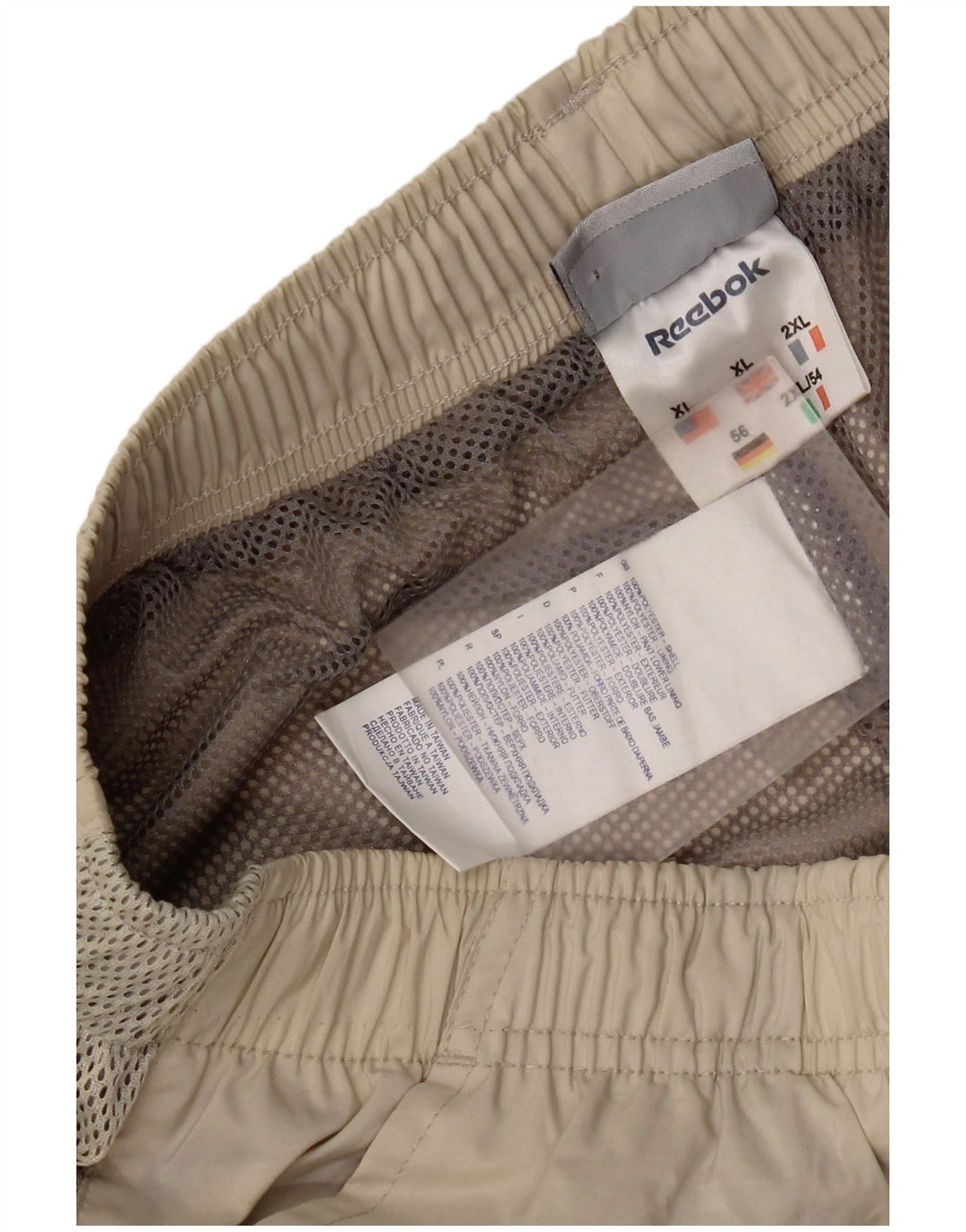 Pantaloni de trening Reebok pentru bărbați XL, bej, poliester
