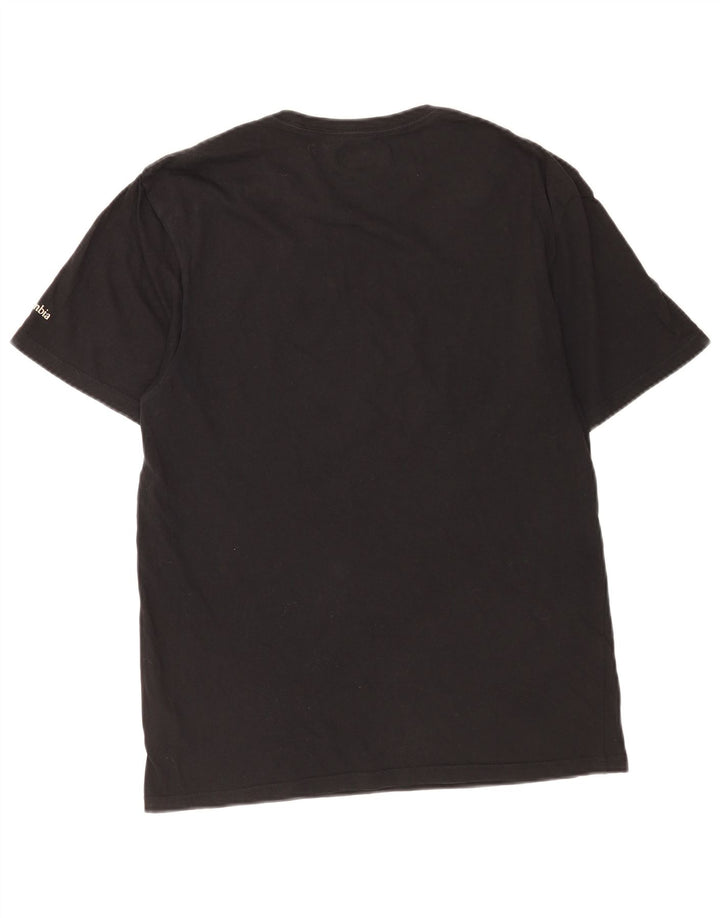 Columbia Bărbați Tricou Top Mediu Negru Bumbac