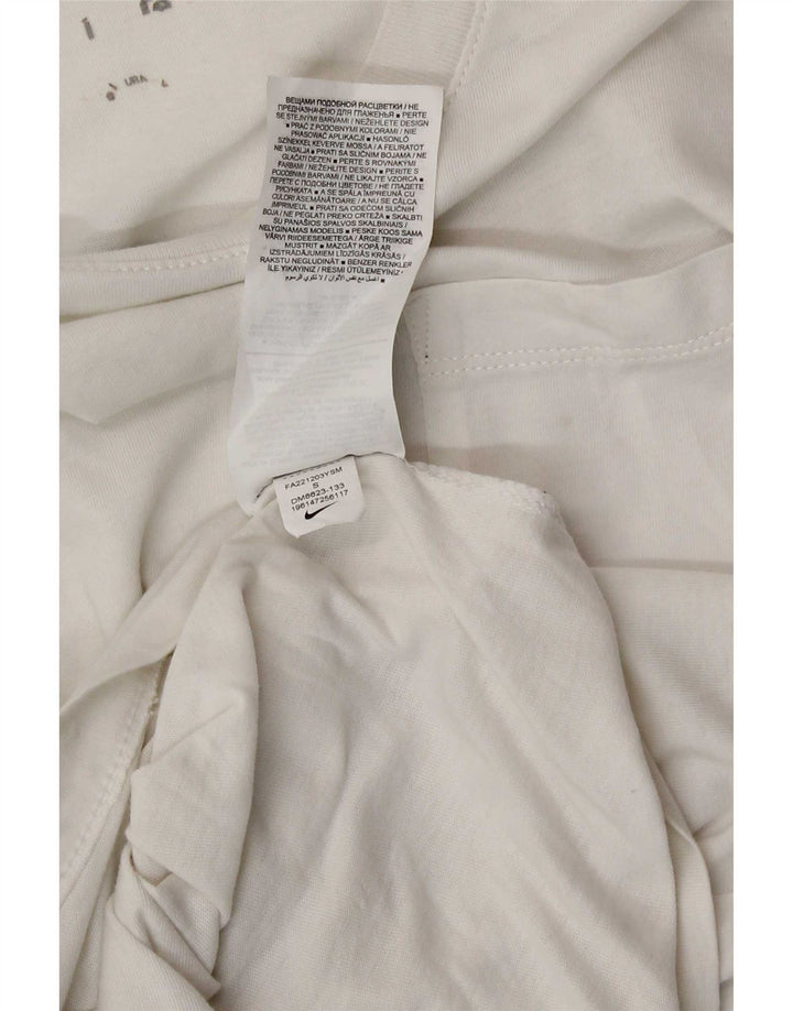 Tricou grafic Nike pentru bărbați Top mic, alb, bumbac