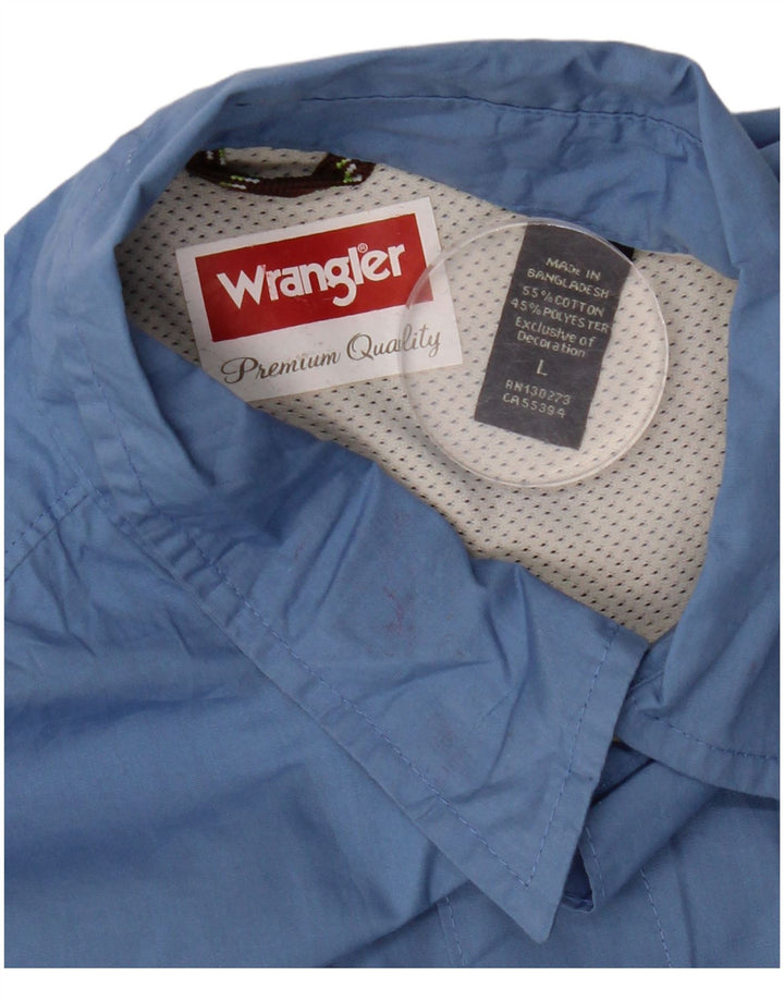 Cămașă pentru bărbați Wrangler, mare, albastru, bumbac