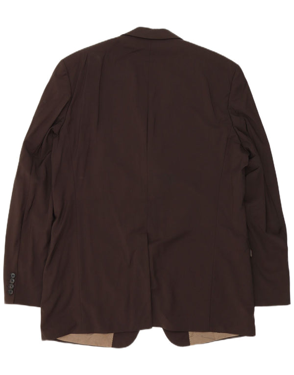 Cerruti 1881 Mens 3 Button Blazer Jacket IT 51 Large Brown Virgin Wool