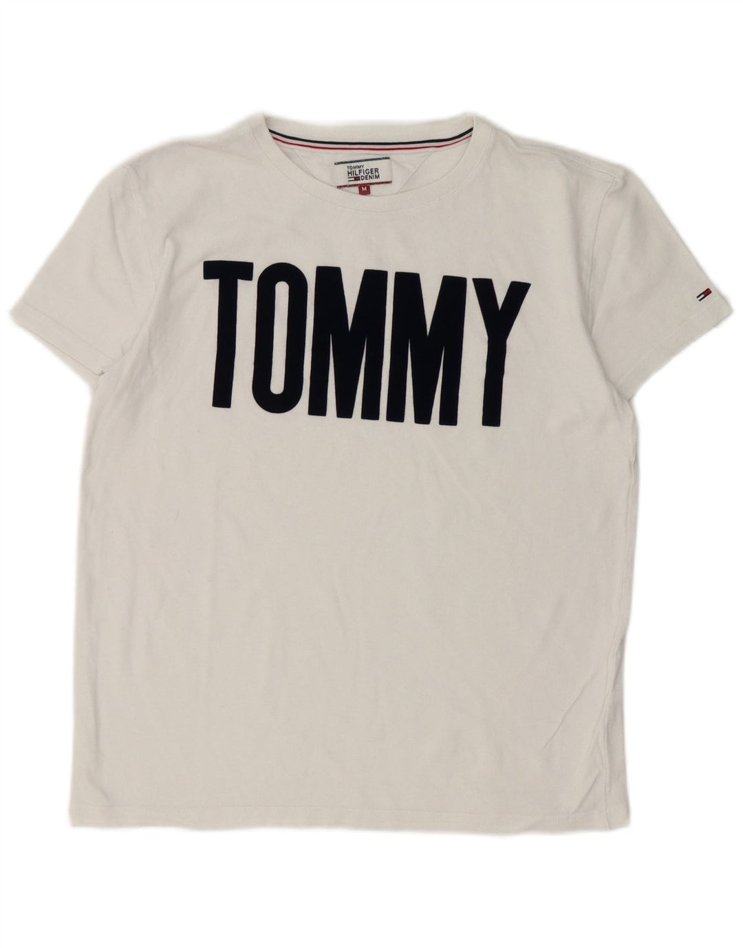 Tricou grafic Tommy Hilfiger pentru bărbați Top mediu alb