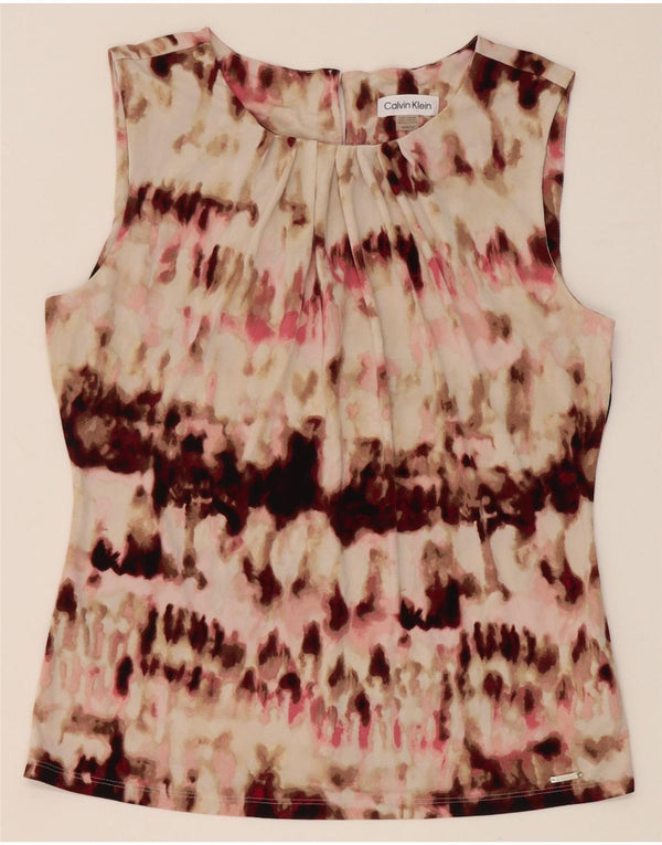 Bluză Calvin Klein Femei Top UK 12 Medium Multicolor Tie Dye