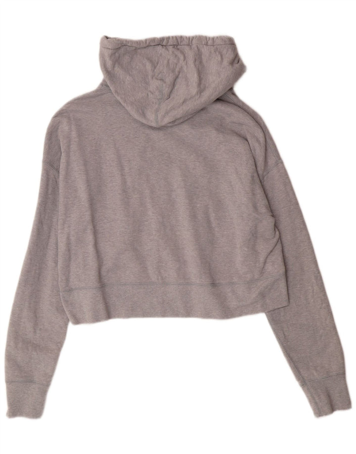 Jumper Converse Crop Oversized Hoodie pentru femei UK 14 Medium Gri Bumbac