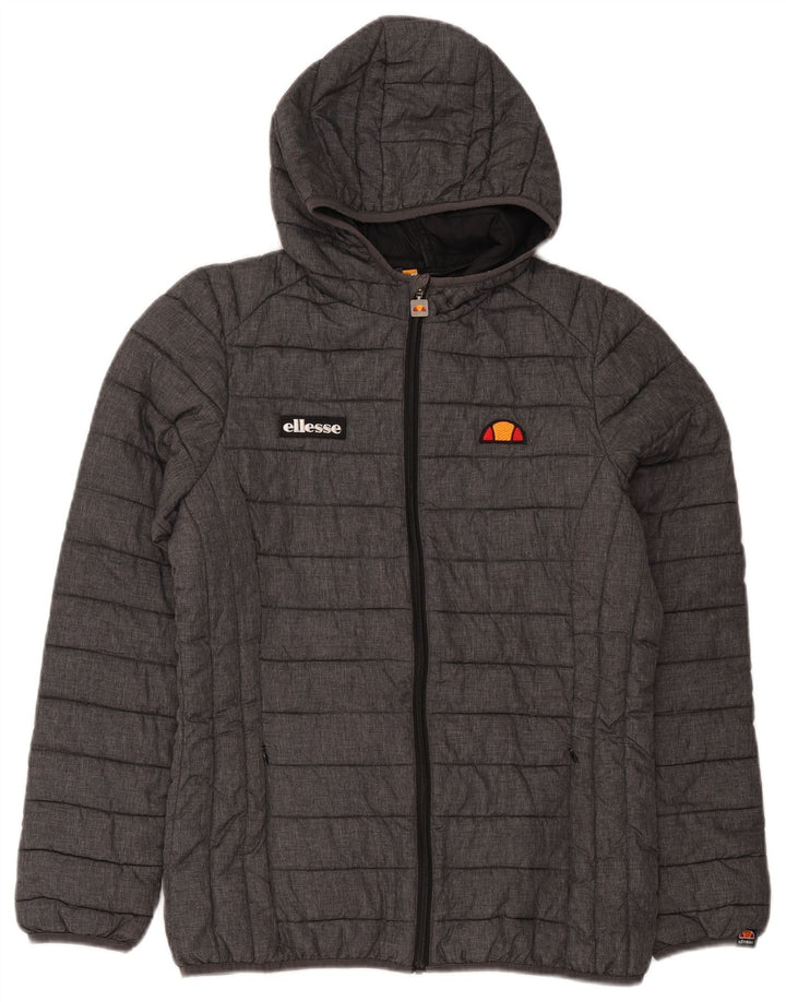 Jachetă căptușită cu glugă pentru femei Ellesse UK 14 Medium Gri Poliamidă Sport