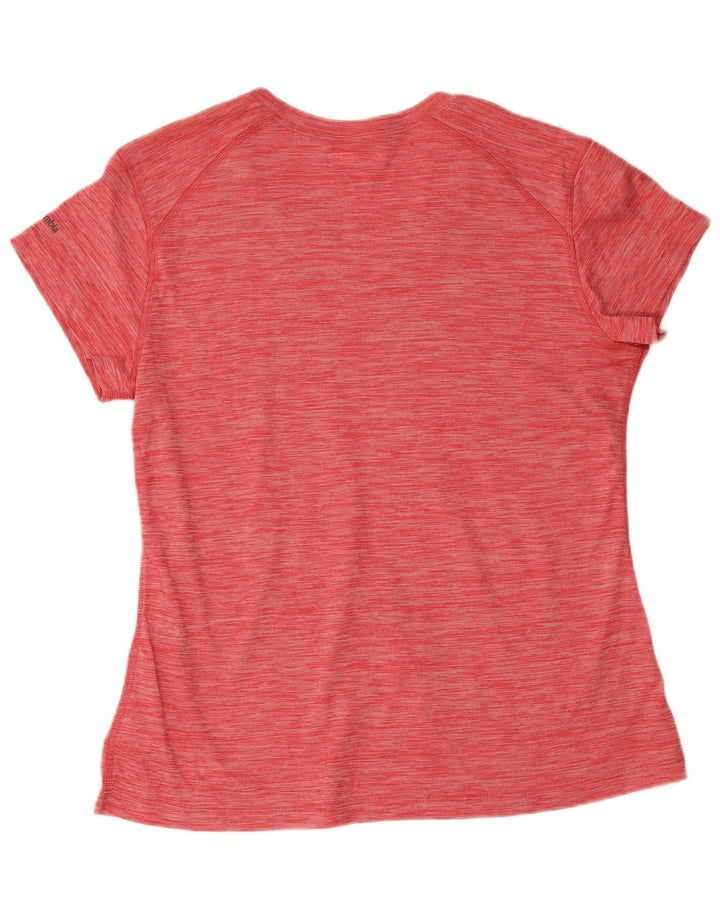 Columbia Tricou pentru femei Top UK 14 Poliester mare roșu cu pături