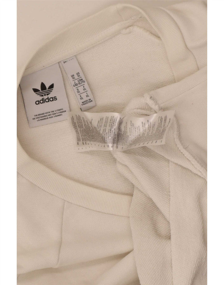 Hanorac pentru bărbați Adidas Jumper XL Bumbac alb