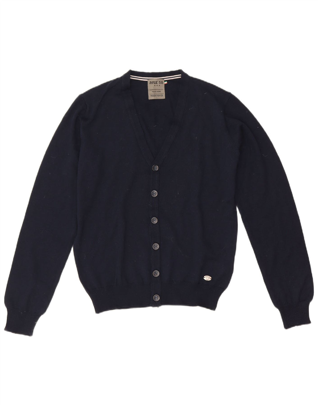 Pulover cardigan pentru bărbați Rifle, albastru marin, acrilic