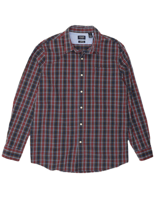 Cămașă pentru bărbați CHAPS Easy Care, 2XL, bleumarin, carouri