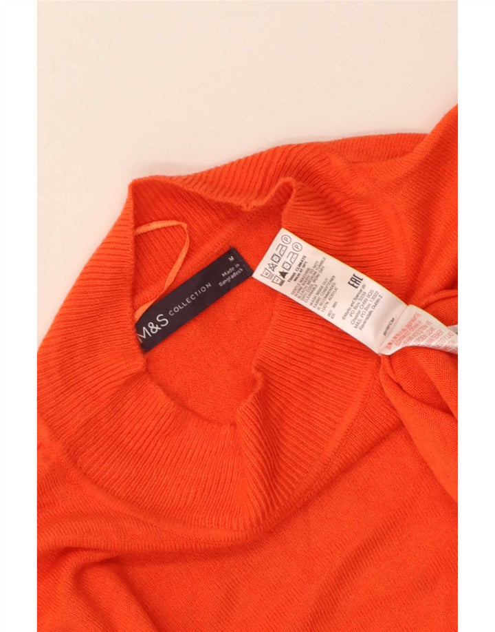 Pulover cu gât țestoasă pentru femei Marks & Spencer UK 14 portocaliu mediu