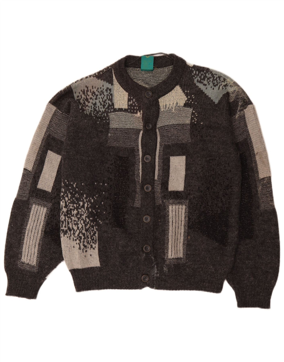 Cardigan pentru bărbați Canda Pulover Mic Gri Geometric Acrilic