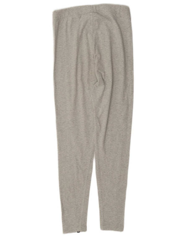 Leggings grafic Adidas pentru femei UK 12, bumbac color bloc, gri mediu
