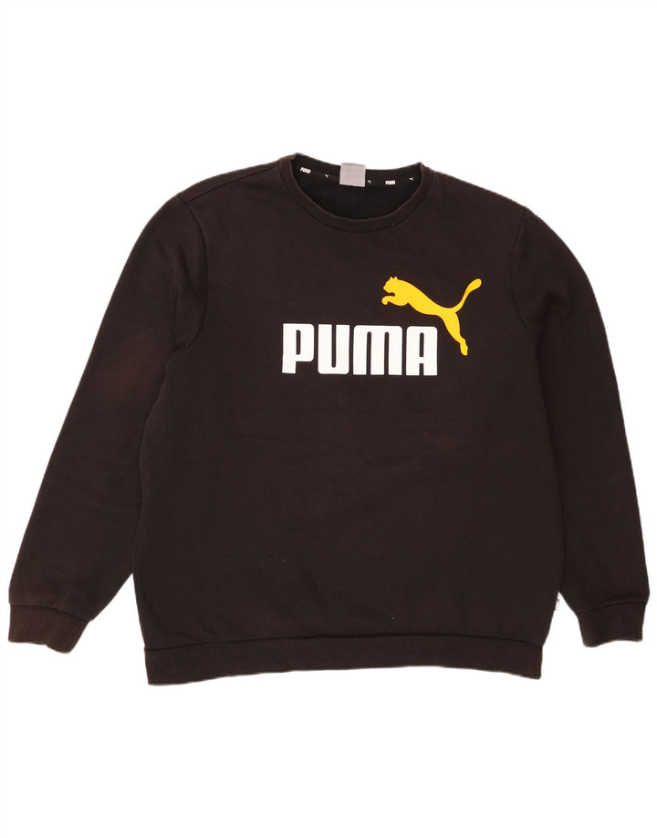 Pulover grafic pentru bărbați Puma Jumper XL bumbac negru