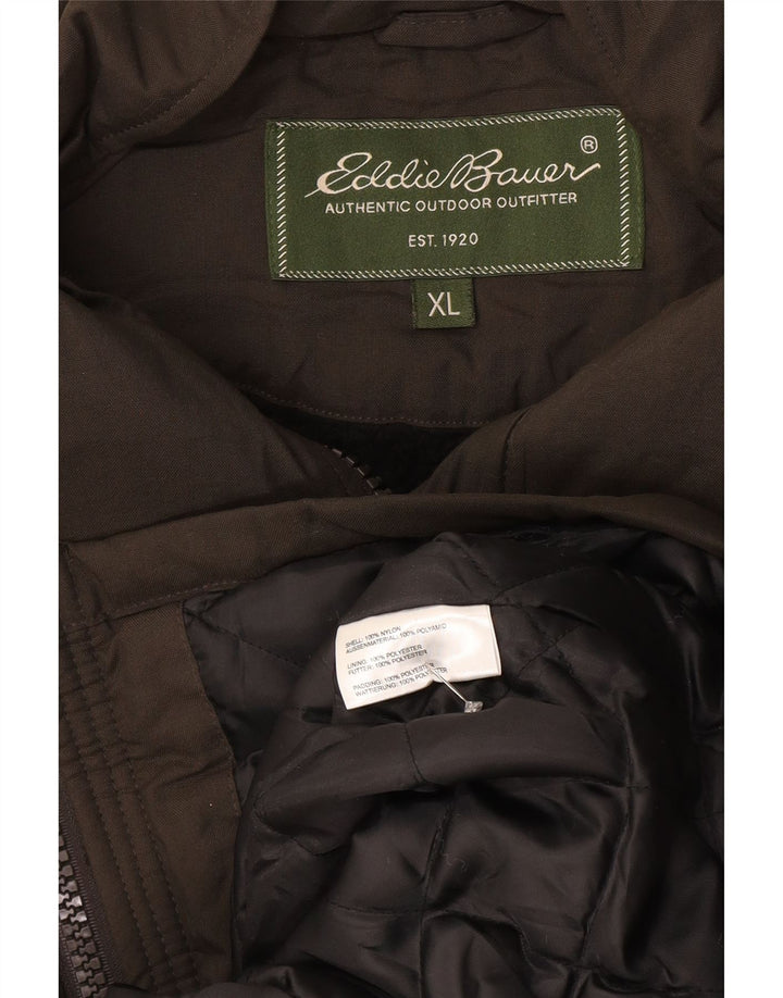 Jachetă căptușită pentru bărbați EDDIE BAUER UK 42 XL Nylon gri